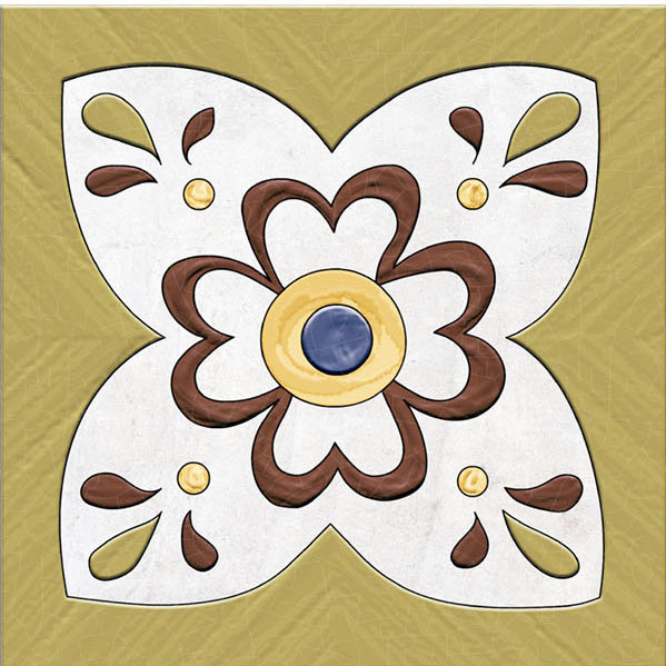 Мелкоформатная плитка Frida Dec Mix glossy 150х150х7 фото